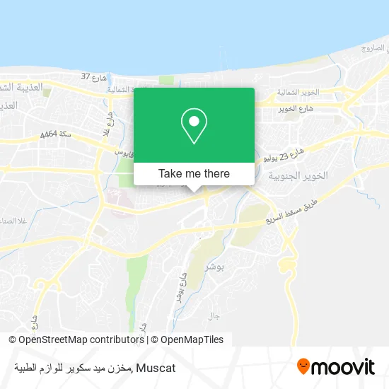 مخزن ميد سكوير للوازم الطبية map