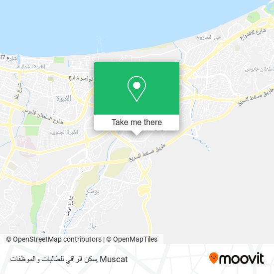 سكن الراقي للطالبات والموظفات map
