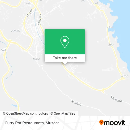 مطاعم الكاري بوت map