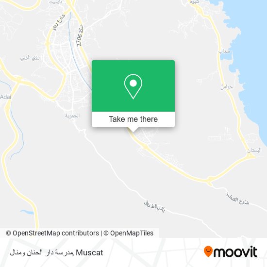 مدرسة دار الحنان ومنال map