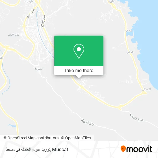توريد القوى العاملة في مسقط map