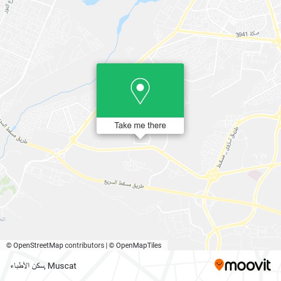 سكن الأطباء map
