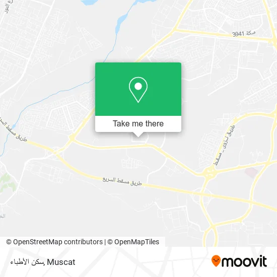 سكن الأطباء map