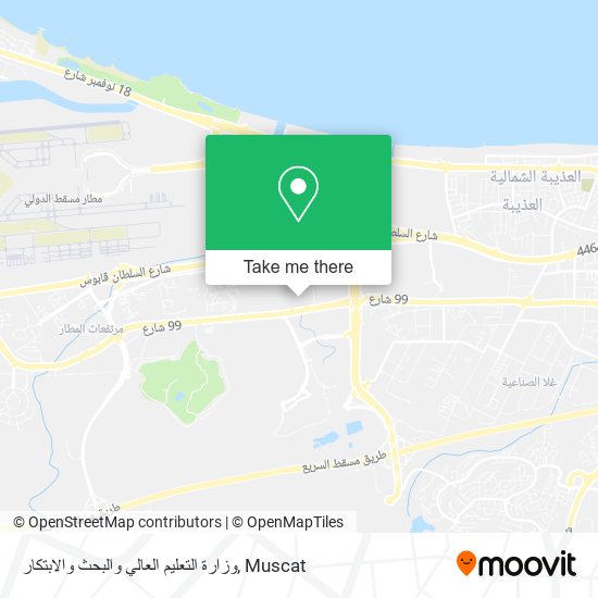 وزارة التعليم العالي والبحث والابتكار map