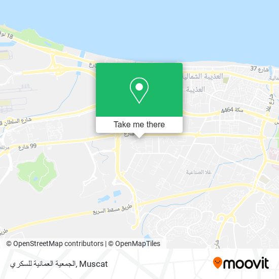 الجمعية العمانية للسكري map