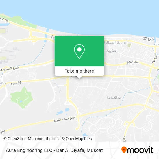 Aura Engineering LLC - Dar Al Diyafa map