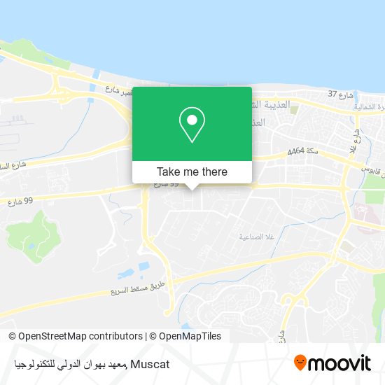 معهد بهوان الدولي للتكنولوجيا map
