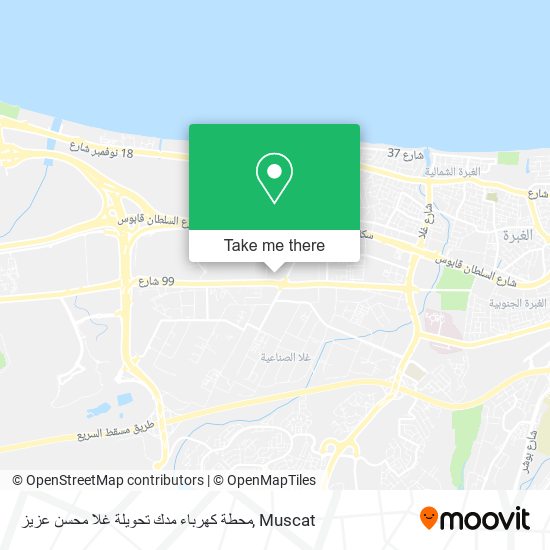 محطة كهرباء مدك تحويلة غلا محسن عزيز map