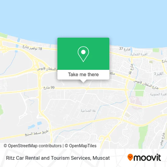Ritz Car Rental and Tourism Services map