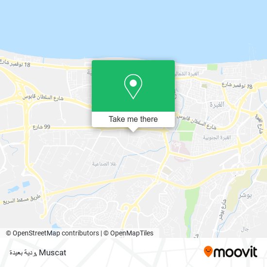 ودية بعيدة map