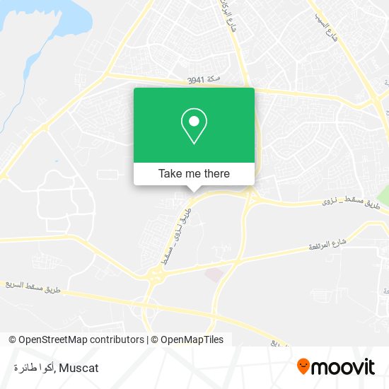 أكوا طائرة map