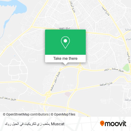 ملعب زي للكريكيت في الحيل روك map