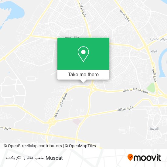ملعب هانترز للكريكيت map