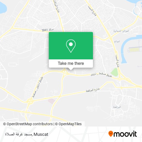مسجد غرفة الصلاة map