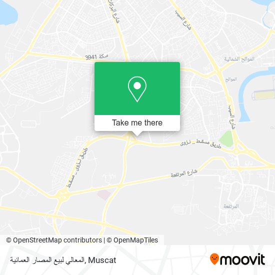 المعالي لبيع المصار العمانية map
