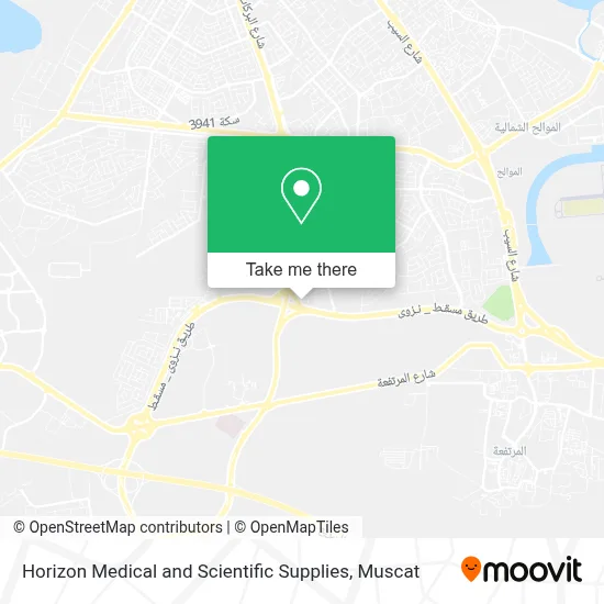 Horizon Medical and Scientific Supplies map
