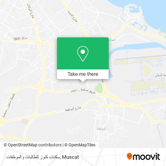 سكنات كنوز للطالبات والموظفات map
