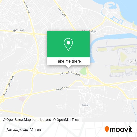 بيت هرشاد عمان map
