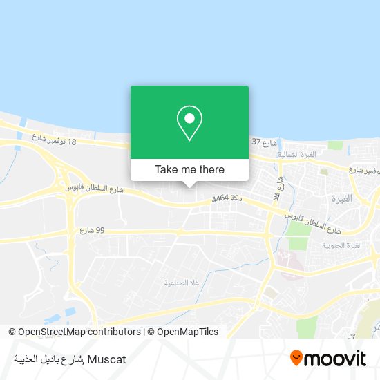 شارع باديل العذيبة map