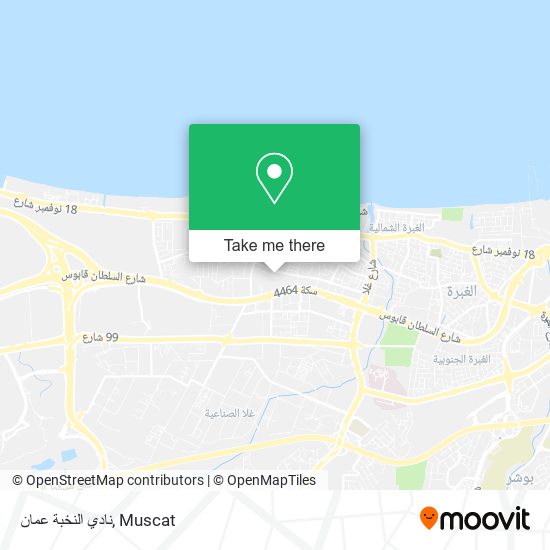 نادي النخبة عمان map