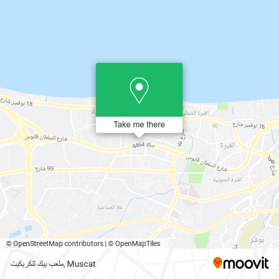 ملعب بيك للكريكيت map
