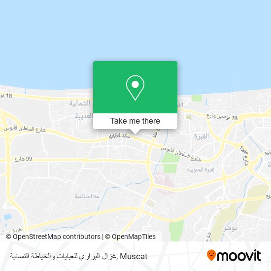 غزال البراري للعبايات والخياطة النسائية map