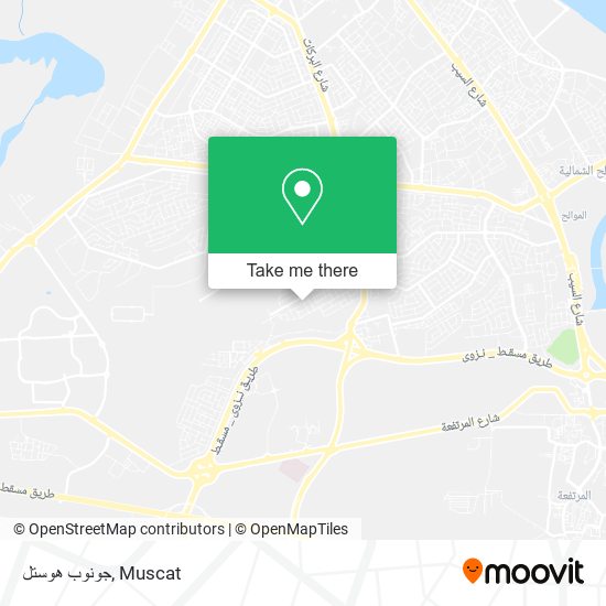 جونوب هوستل map