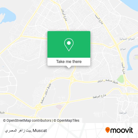 بيت زاهر المعمري map
