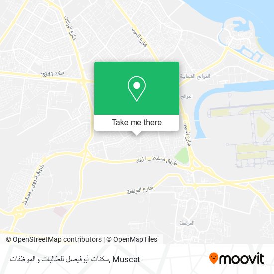 سكنات أبوفيصل للطالبات والموظفات map