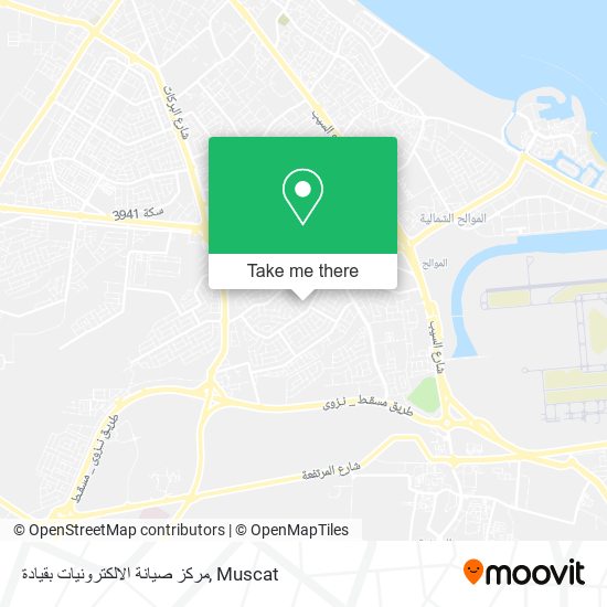 مركز صيانة الالكترونيات بقيادة map