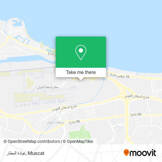 عيادة المطار map