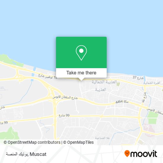 بوتيك المنصة map