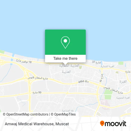 Amwaj Medical Warehouse map