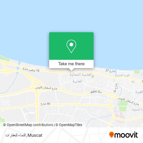 النماء للعقارات map