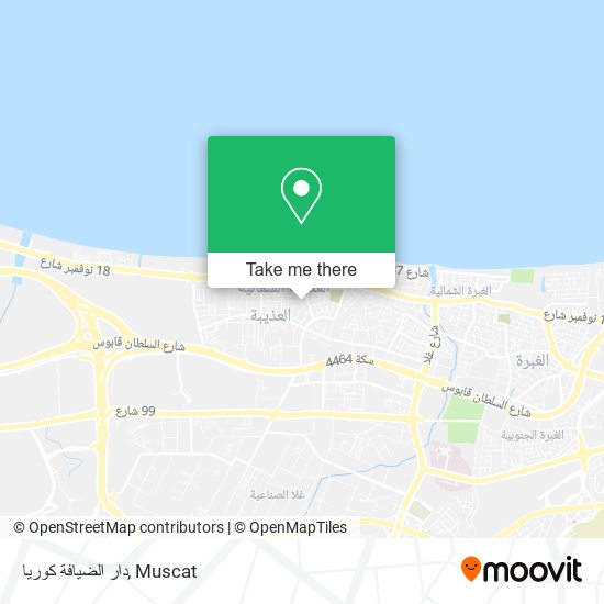 دار الضيافة كوريا map