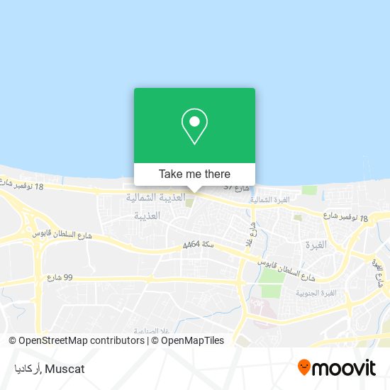 أركاديا map