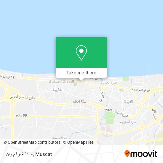 صيدلية برايم وان map