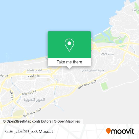 المجرة للأعمال والتنمية map