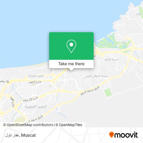 عقار تاول map
