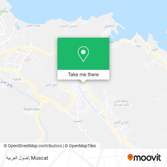 اصول العربية map