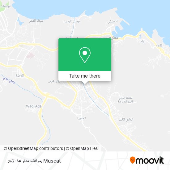 مواقف مدفوعة الأجر map