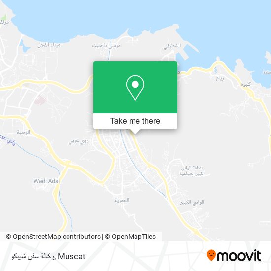 وكالة سفن شيبكو map