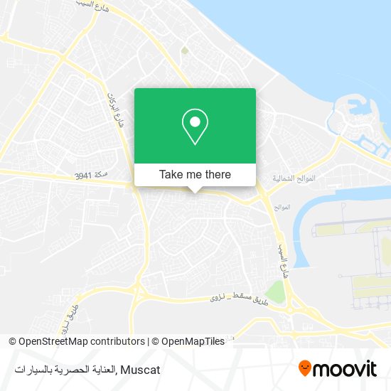 العناية الحصرية بالسيارات map