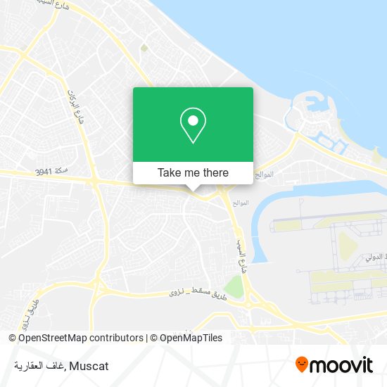 غاف العقارية map
