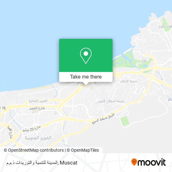 المدينة للتنمية والتوريدات ذ.م.م map
