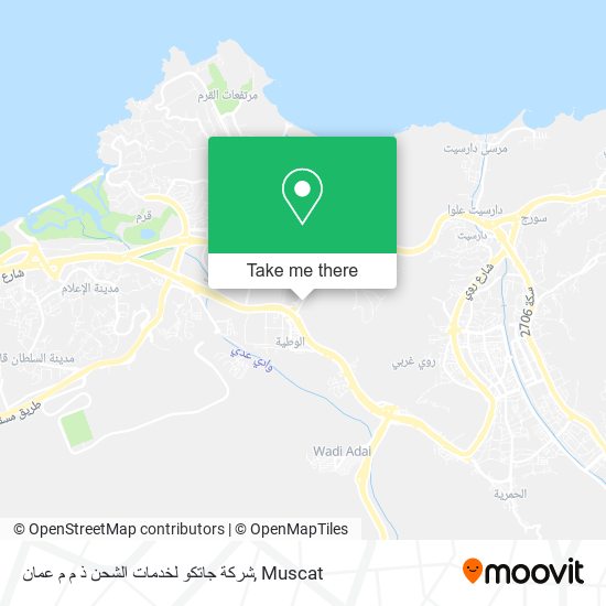 شركة جاتكو لخدمات الشحن ذ م م عمان map