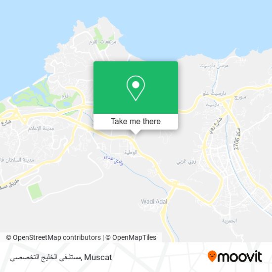 مستشفى الخليج التخصصي map