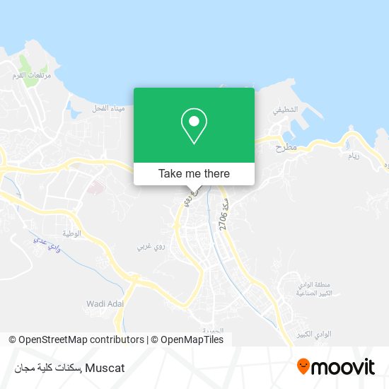 سكنات كلية مجان map