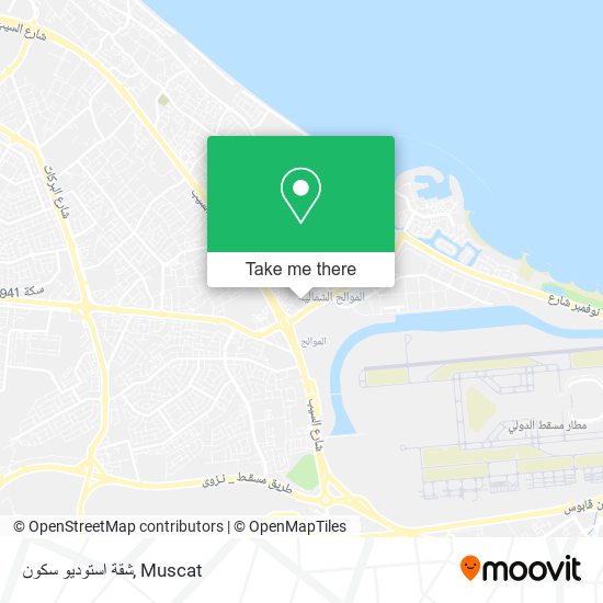 شقة استوديو سكون map