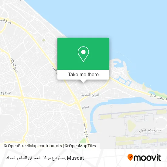 مستودع مركز العمران للبناء والمواد map
